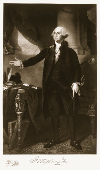 George Washington, 1st President of the United States of America, Published 1901 by Gilbert Stuart